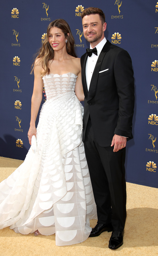 Jessica Biel, Justin Timberlake, Emmy 2018